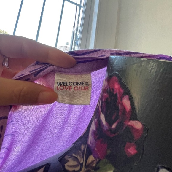 Welcome to love club Lavender duster short kimono - Picture 3 of 5